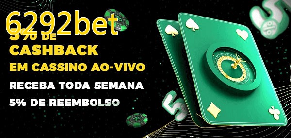 Promoções do cassino ao Vivo 6292bet